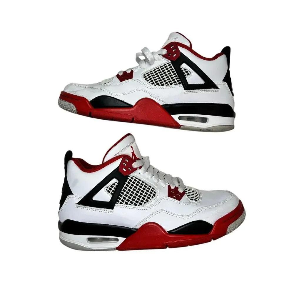 Nike Air Jordan 4 Fire Red Retro Shoes | Gs Og | Youth Boys Size 6.5 | Rare